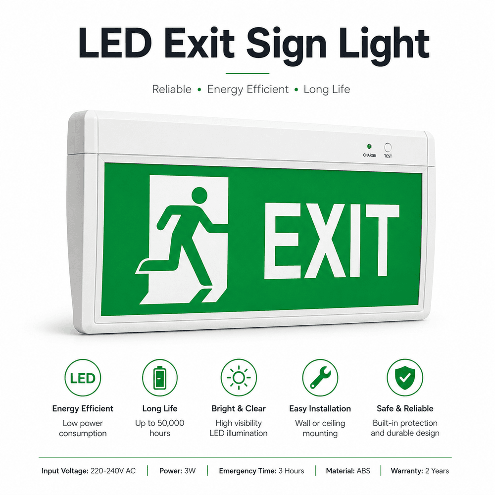 LED Exit Sign Light