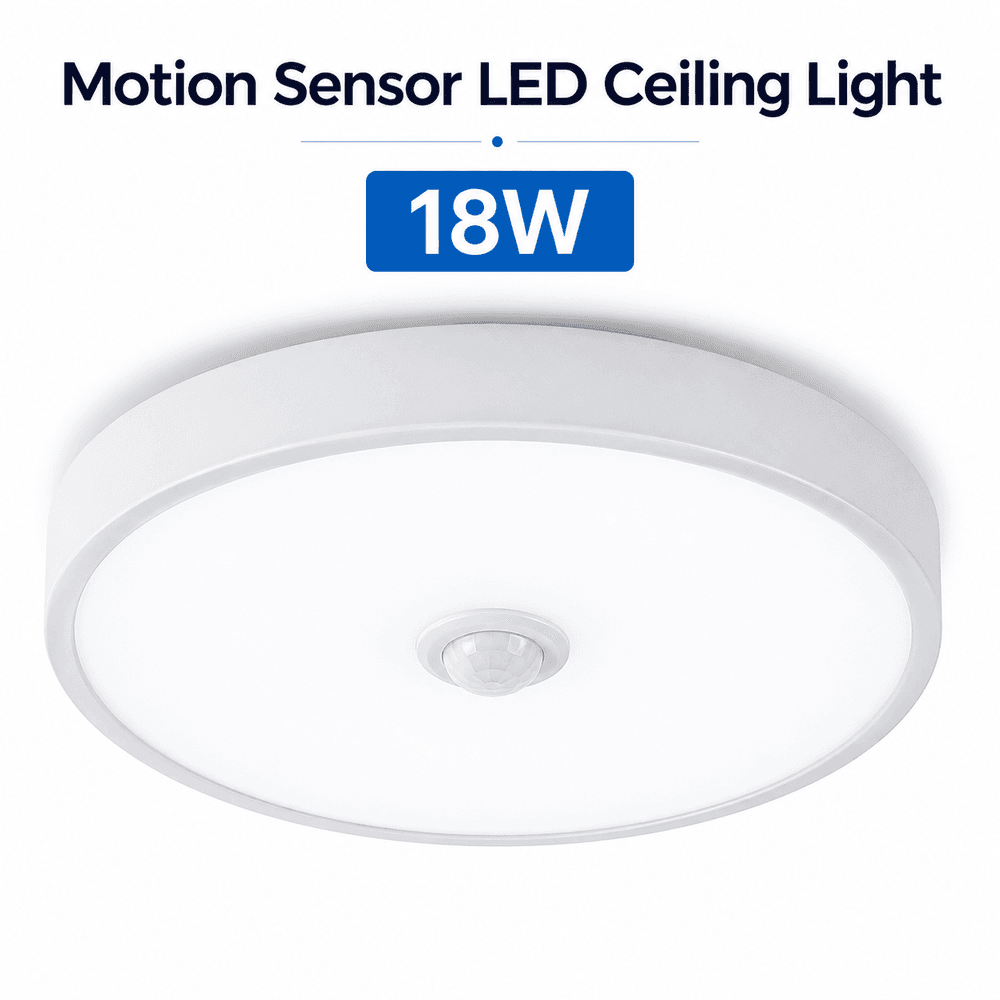 Motion Sensor LED Ceiling Light 18W